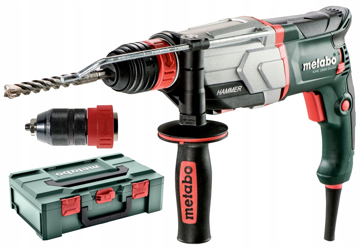 MŁOTOWIERTARKA METABO KHE 2660 Quick 850W 3J SDS+ WYMIENNY UCHWYT | 600663500 | 4007430306241