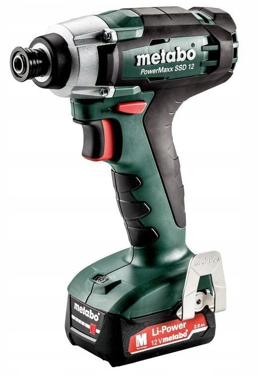 ZAKRĘTARKA UDAROWA METABO POWERMAXX SSD 12 115Nm 2x2,0Ah WALIZKA | 601114500 | 4061792003712
