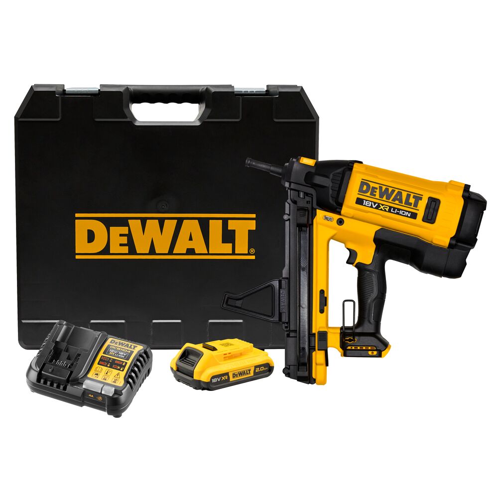 GWOŹDZIARKA DO BETONU DEWALT DGN845D1 GAZOWA 18V C6 1x2,0Ah 15° 13-40mm | DGN845D1-QW | 5054905324674