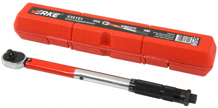 KLUCZ DYNAMOMETRYCZNY DO KÓŁ Z BLOKADĄ 3/8" 19-110 Nm CERTYFIKAT KALIBRACJI | V35101 | 5904673571599
