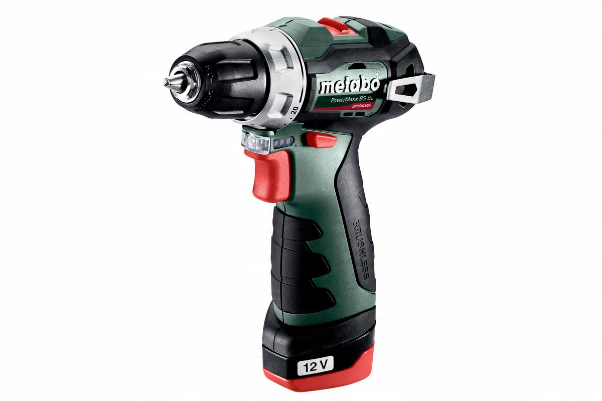 WIERTARKO-WKRĘTARKA AKUMULATOROWA METABO PowerMaxx BS BL 2x2,0Ah 12V | 601721500 | 4061792217836