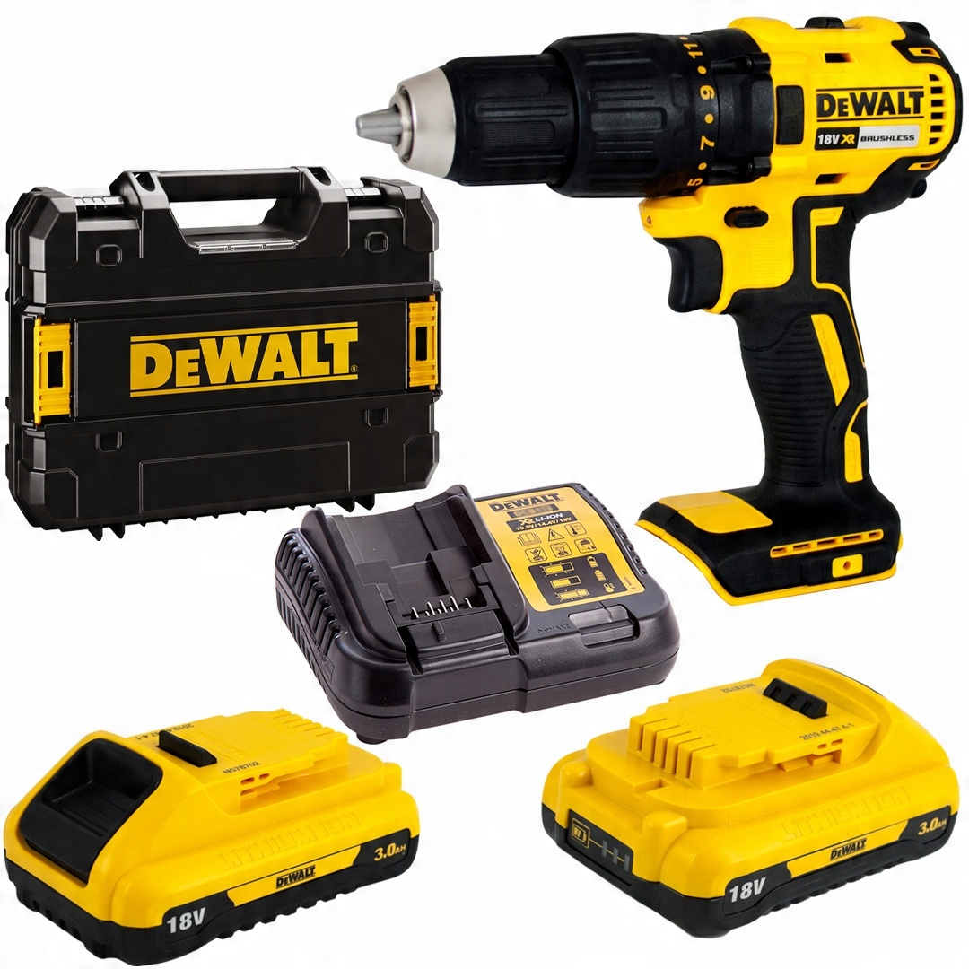WIERTARKO-WKRĘTARKA DEWALT DCD777L2T 2X3,0AH 18V BEZSZCZOTKOWA | DCD777L2T-QW | 5035048697351