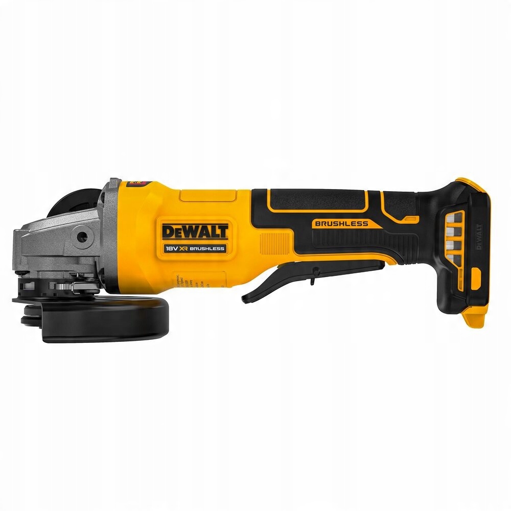 SZLIFIERKA KĄTOWA AKUMULATOROWA DeWALT DCG408N 18V BODY 125MM BEZSZCZOTKOWA | DCG408N-XJ | 5035048837962