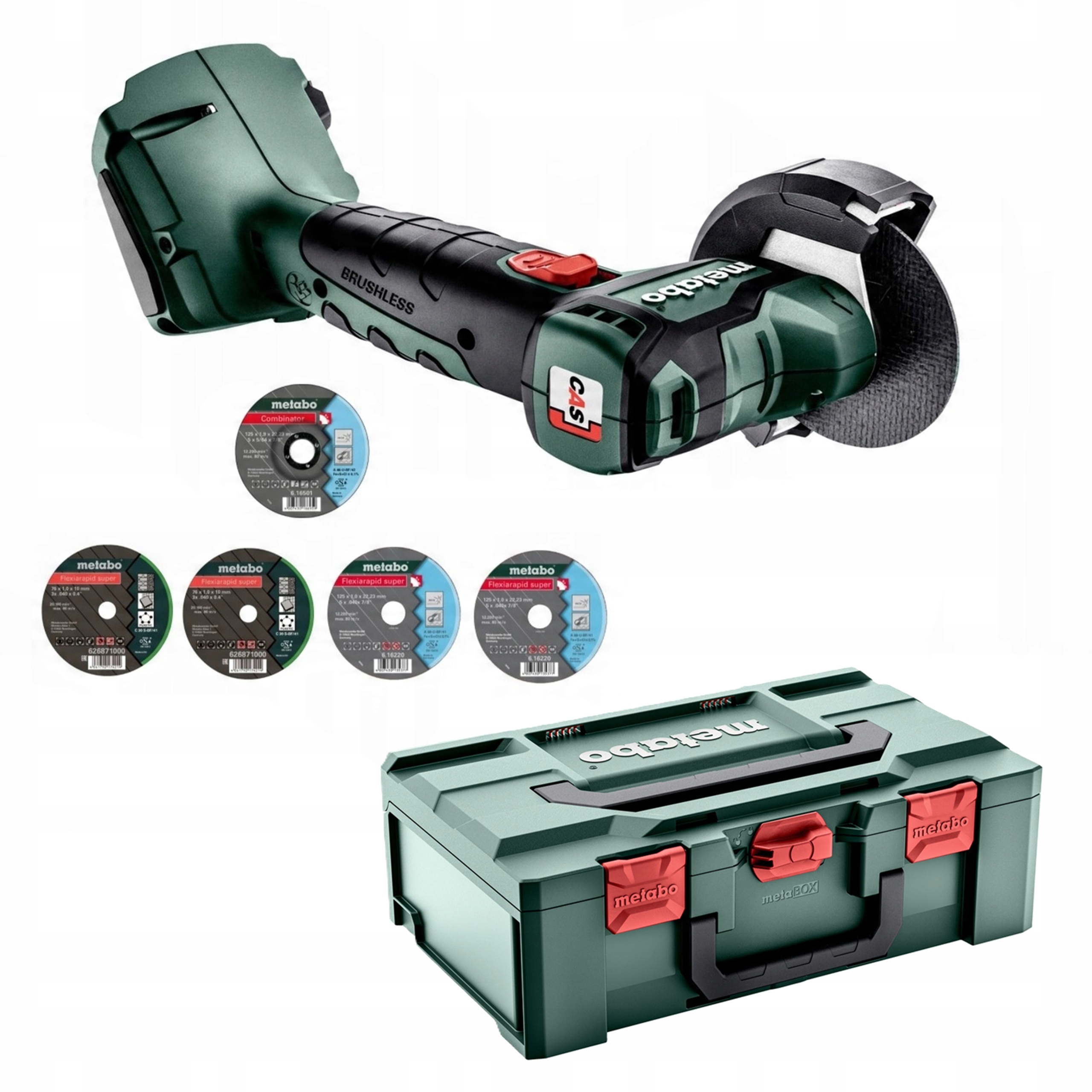 SZLIFIERKA KĄTOWA METABO CC 18 LTX BL 76mm 18V + WALIZKA | 600349840 | 4061792174788