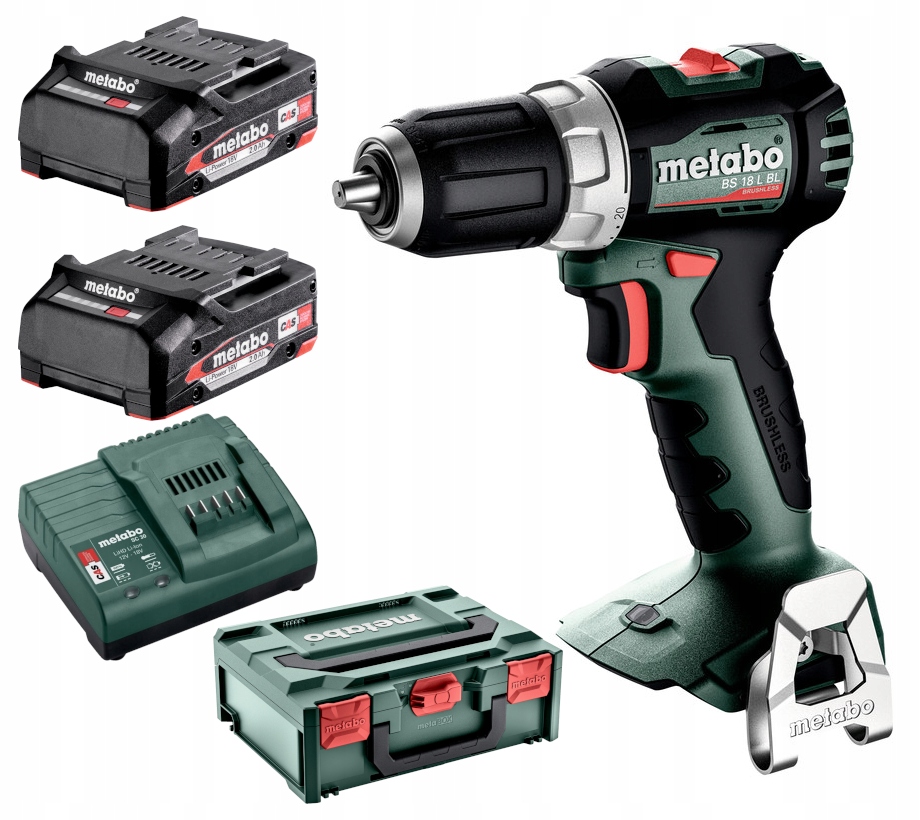 WIERTARKO-WKRĘTARKA METABO BS 18 L BL 50/25Nm 2x2,0Ah BEZSZCZOTKOWA | 613155500 | 4061792245839