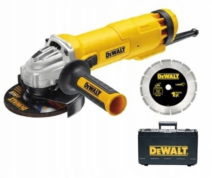 SZLIFIERKA KĄTOWA DEWALT DWE4217KD 1200W 125MM WALIZKA TARCZA DIAMENTOWA | DWE4217KD-QS | 5035048464564