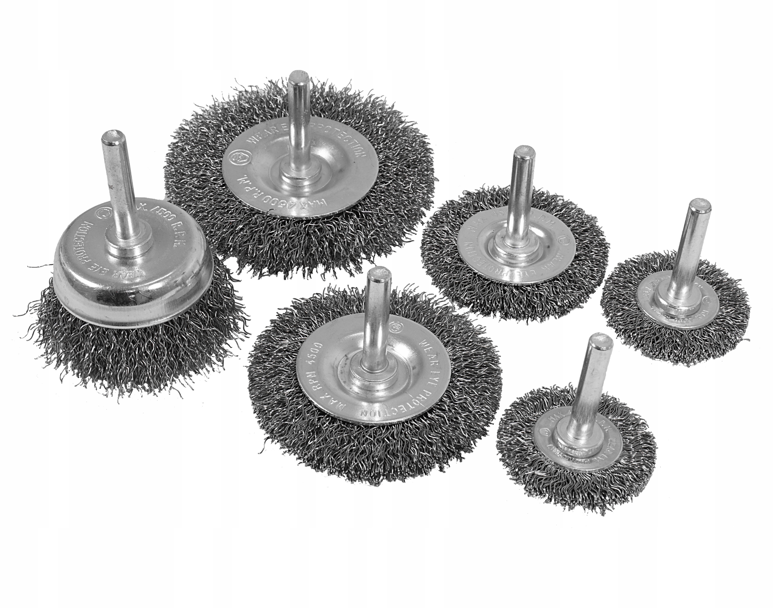 SZCZOTKI DRUCIANE NA WKRĘTARKĘ WIERTARKĘ ZESTAW SZCZOTEK DRUCIANYCH METALU | V05261 | 5904673573463