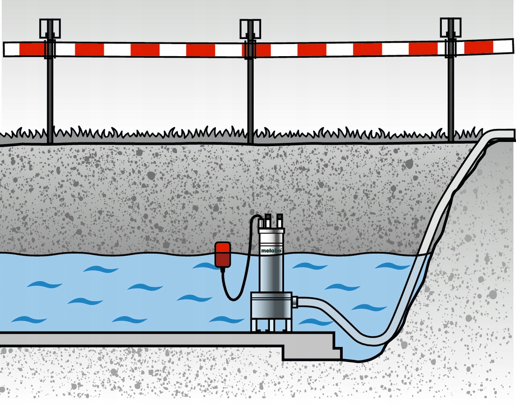 POMPA ZATAPIALNA DO WODY BRUDNEJ I BUDOWLANEJ METABO SP 28-50 S Inox 1470W | 604114000 | 4007430221568