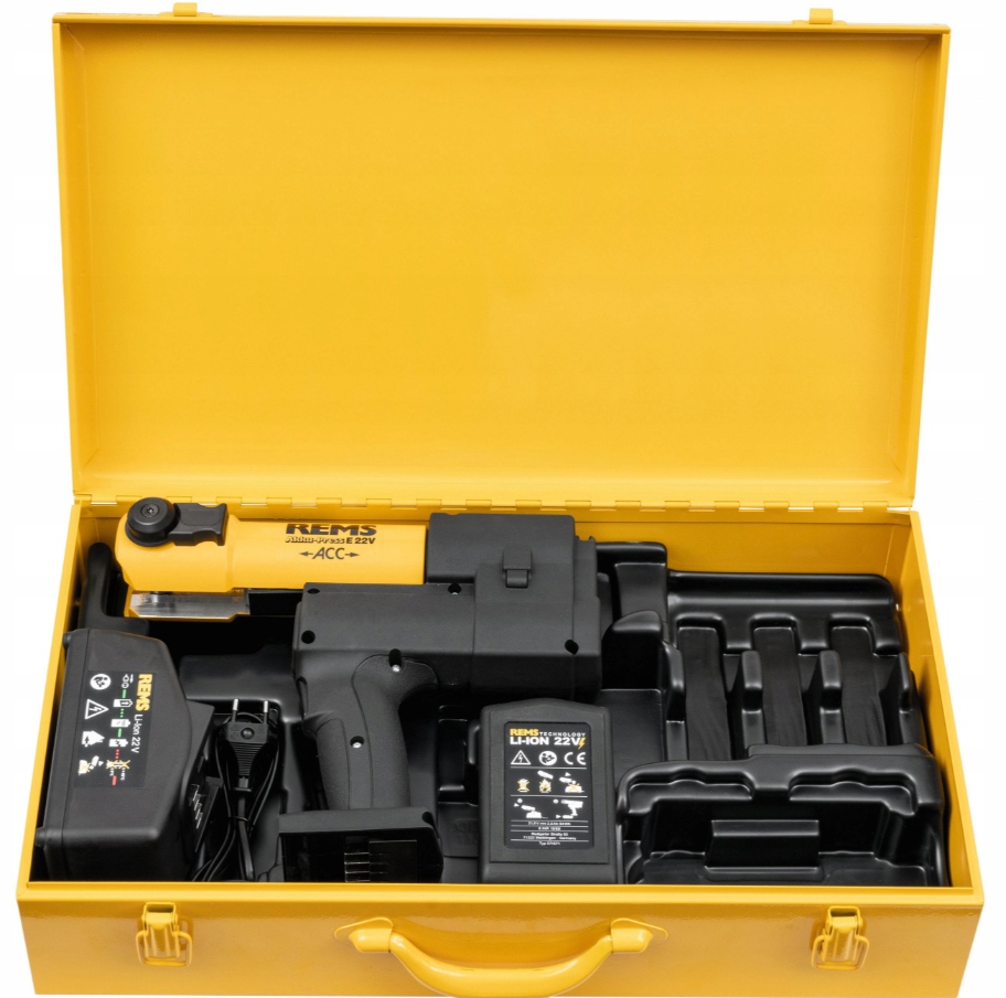 AKUMULATOROWA ZACISKARKA PRASA DO RUR REMS Akku-Press E 22 V ACC | 576016R220 | 4039976335959