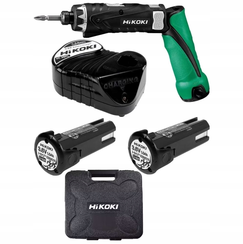 WKRĘTAK WKRĘTARKA AKUMULATOROWA HIKOKI DB3DL2 WCZ 3,6V 5Nm 2x1,5Ah | DB3DL2WCZ | 4966376306206