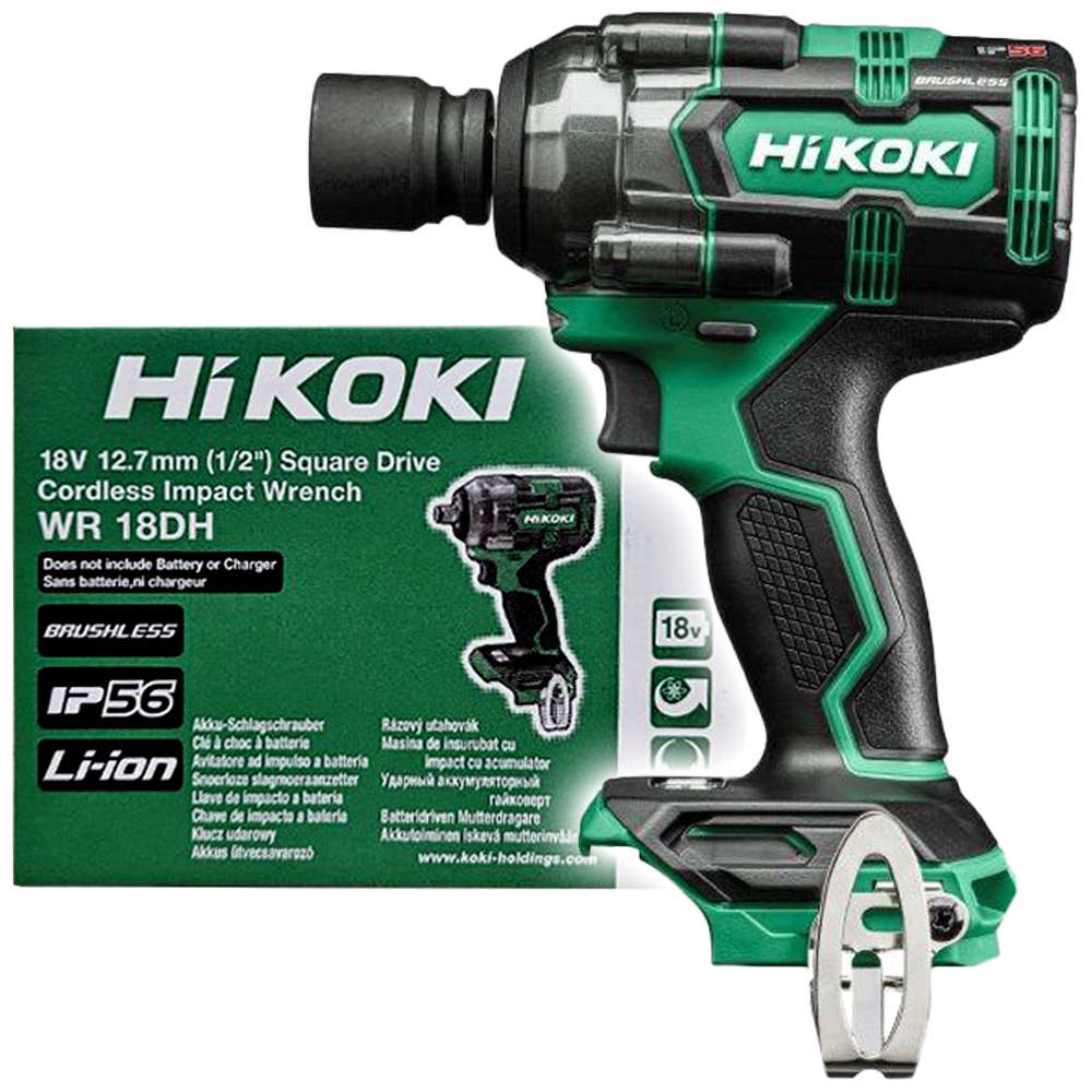 KLUCZ UDAROWY AKUMULATOROWY HIKOKI WR18DH W4Z 18V 1/2" 345Nm | WR18DHW4Z | 4966376410507