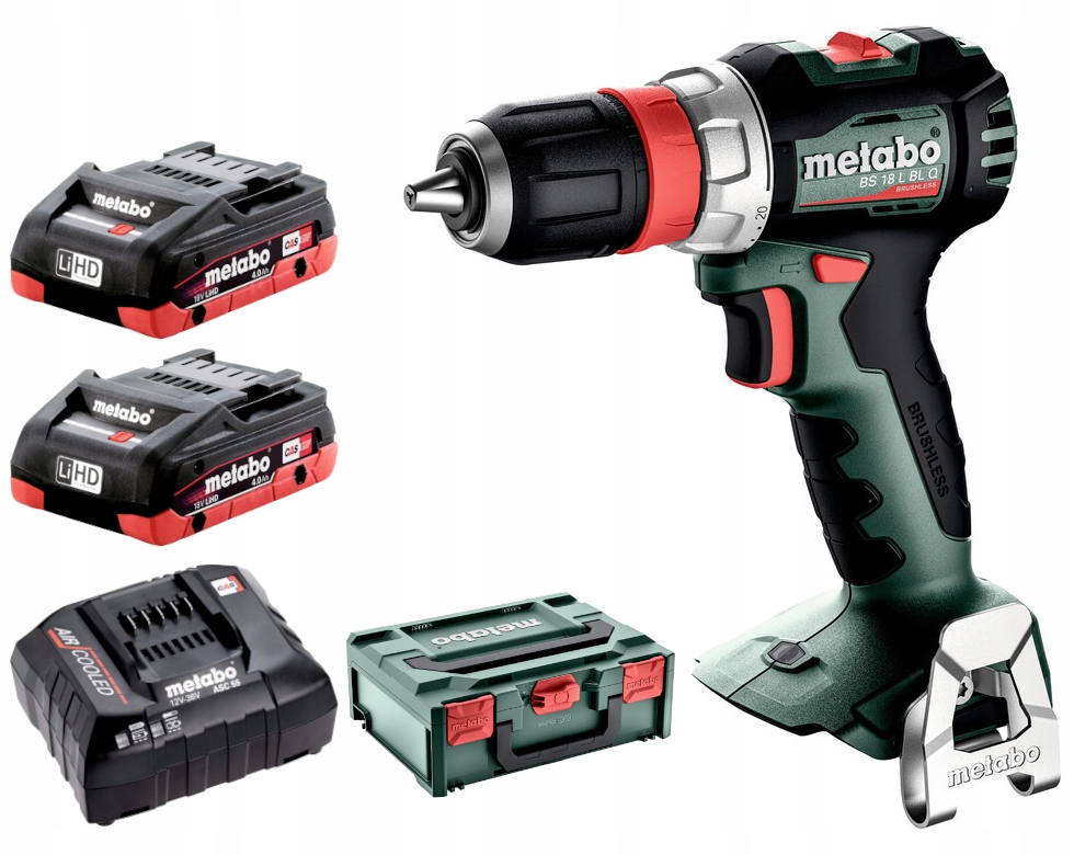 WIERTARKO-WKRĘTARKA METABO BS 18 L BL Q 18V 2XAKUMULATOR 4,0AH QUICK | 613156800 | 4061792245914