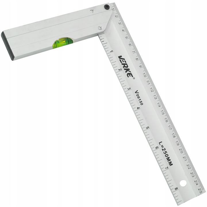 KĄTOWNIK STOLARSKI CIESIELSKI ALUMINIOWY BUDOWLANY WINKIEL PRZYMIAR 250mm | V06150 | 5908224749475