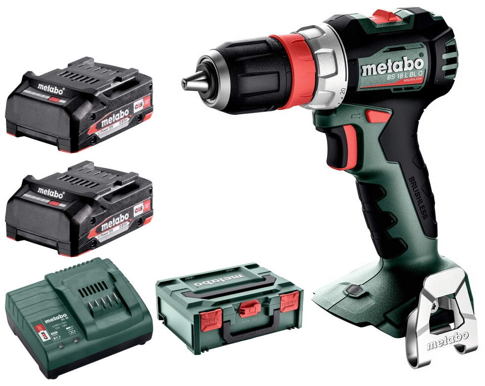 WIERTARKO-WKRĘTARKA METABO BS 18 L BL Q 18V 2XAKUMULATOR 2,0AH QUICK | 613156500 | 4061792245907