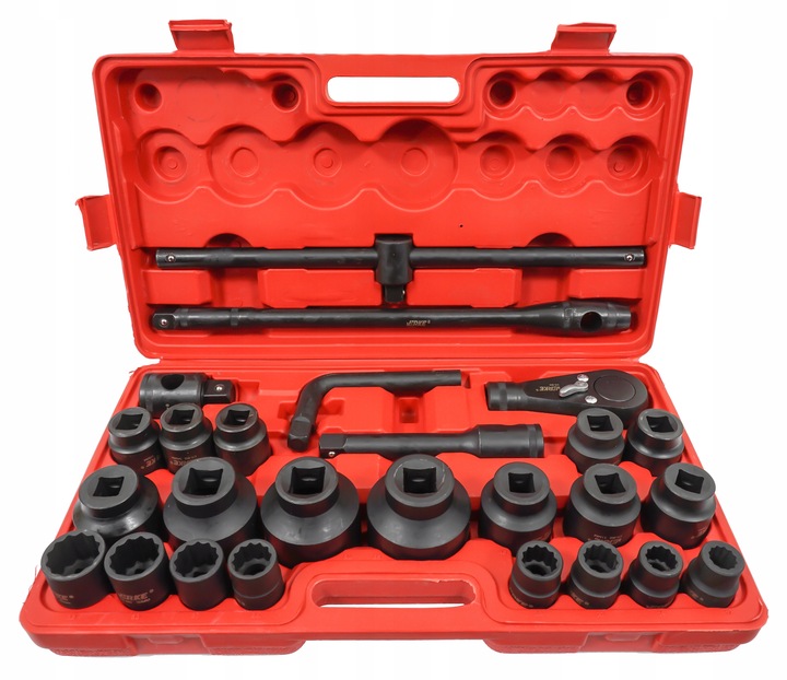 NASADKI UDAROWE 3/4 1 CAL ZESTAW NASADEK UDAROWYCH KLUCZE NASADOWE 17-65 mm | V39472 | 5904673573043