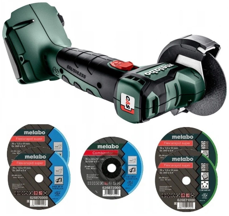 SZLIFIERKA KĄTOWA METABO CC 18 LTX BL 76mm 18V | 600349850 | 4061792175587