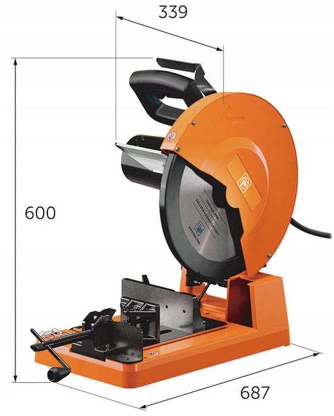 PRZECINARKA TARCZOWA DO METALU FEIN MKAS 355 STOŁOWA BEZISKROWA | 72365460000 | 4014586894447