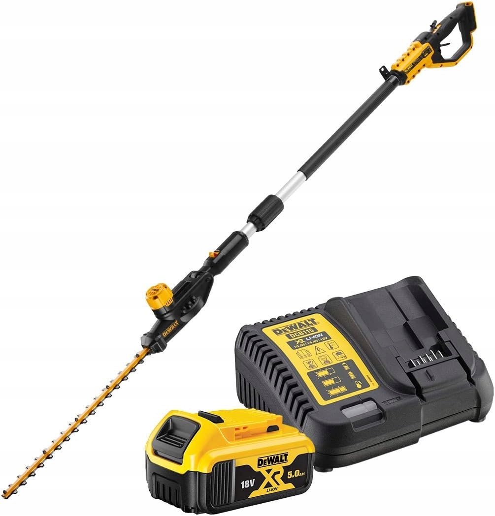 NOŻYCE DO ŻYWOPŁTU NA WYSIĘGNIKU DEWALT DCMPH566P1 18V 1x5,0Ah | DCMPH566P1-QW | 5035048729441