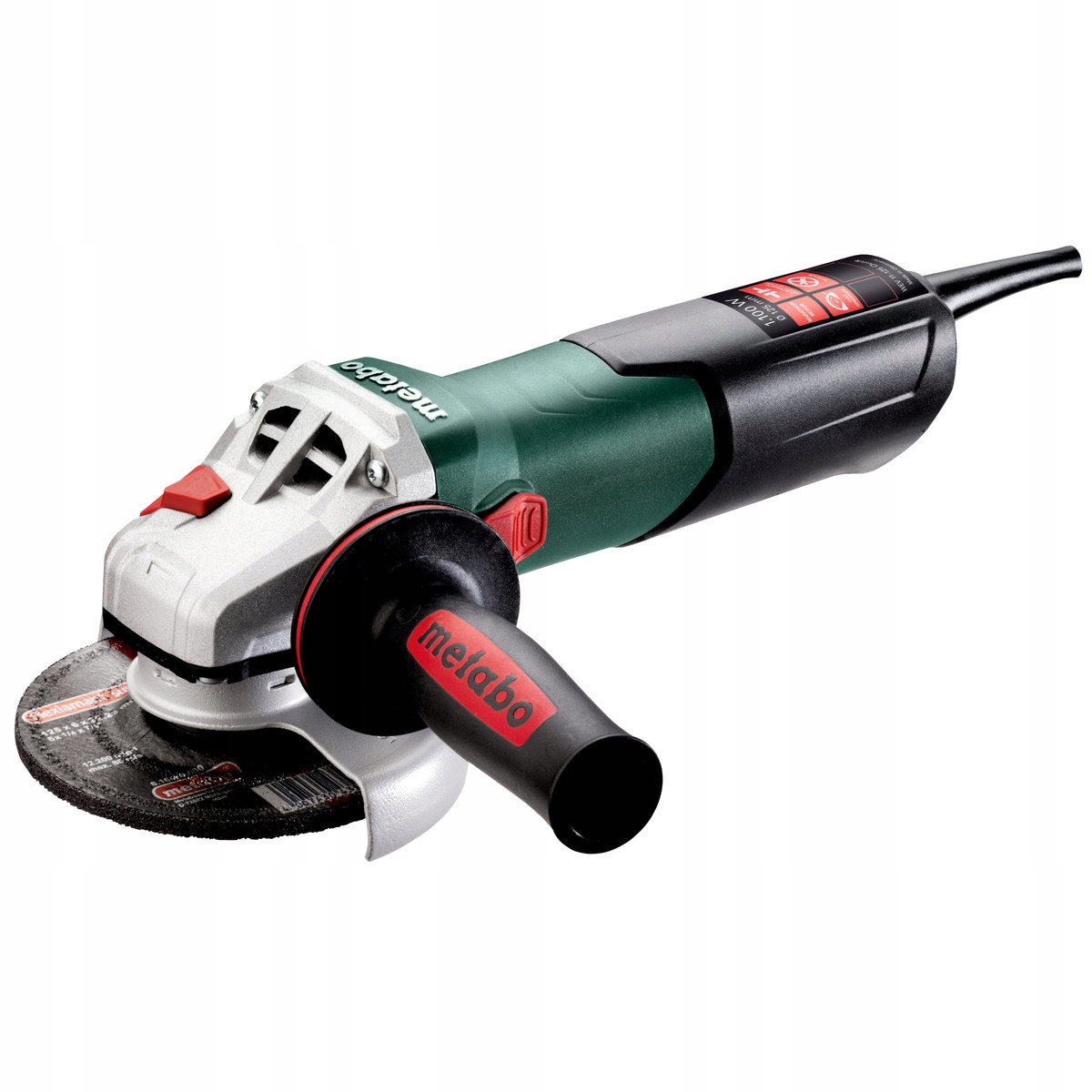 SZLIFIERKA KĄTOWA METABO WEV 11-125 QUICK 1100W 125MM W WALIZCE METABOX | 603625500 | 4061792176478