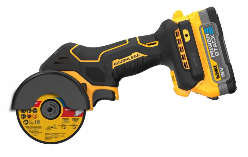 MINI SZLIFIERKA PRZECINARKA TARCZOWA DEWALT DCS438E2T 18V 76mm 2x1,7Ah | DCS438E2T-QW | 5035048739525