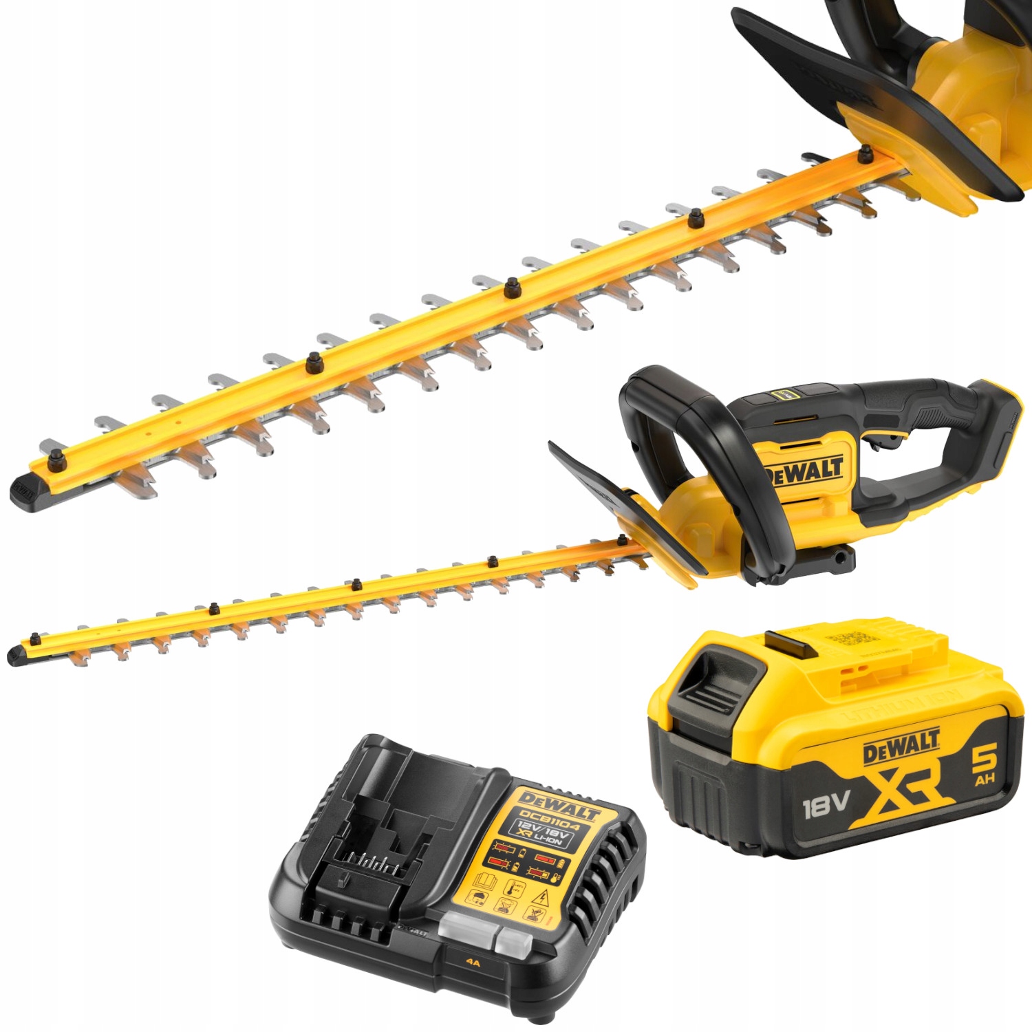 AKUMULATOROWE NOŻYCE DO ŻYWOPŁOTU DeWALT DCMHT564P1 18V XR 55cm 1x 5,0Ah | DCMHT564P1-QW | 5035048838686