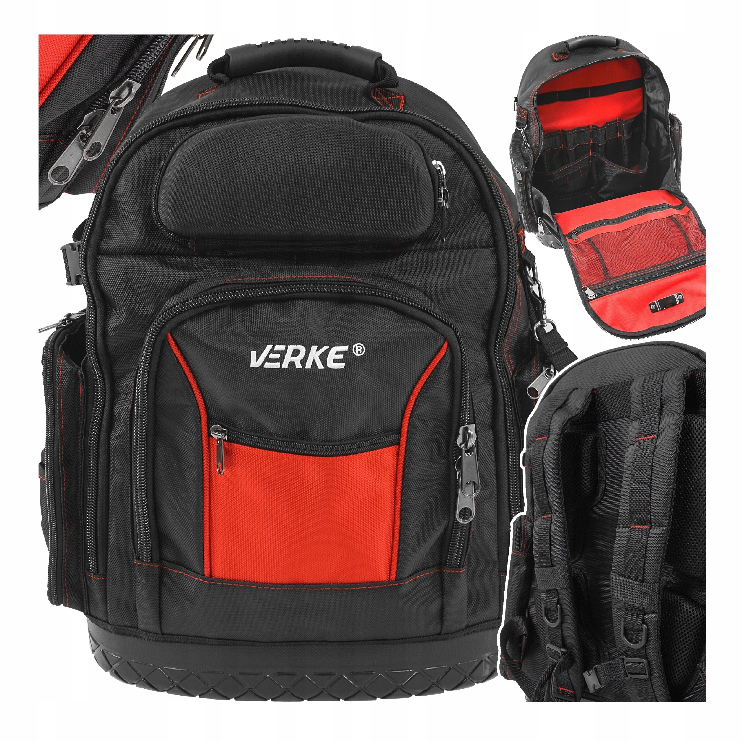 PLECAK NARZĘDZIOWY WARSZTATOWY TORBA MONTERSKA ORGANIZER NA NARZĘDZIA ZAMEK | V33013 | 5904673575870