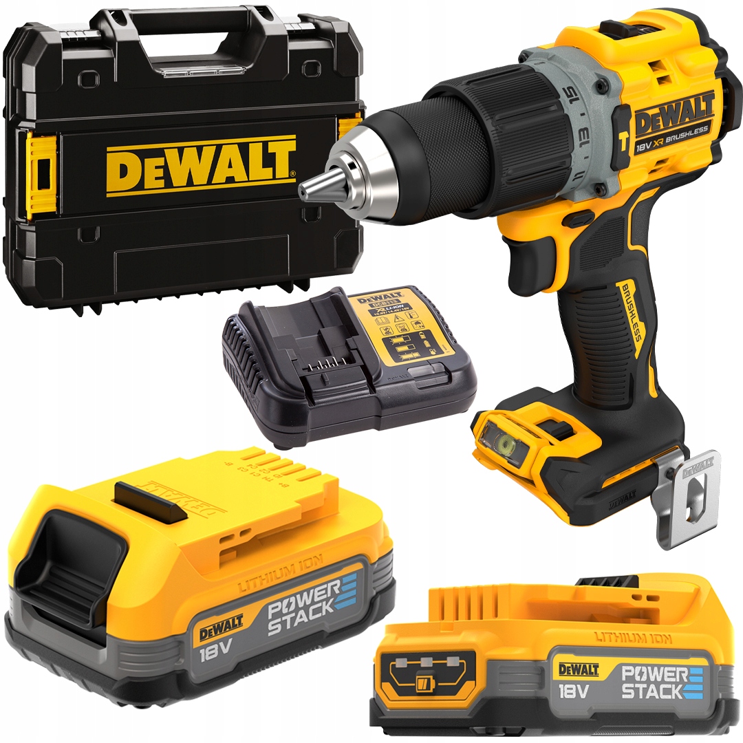 WIERTARKO-WKRĘTARKA UDAROWA DEWALT DCD805E2T 18V 90Nm POWERSTACK | DCD805E2T-QW | 5035048788271