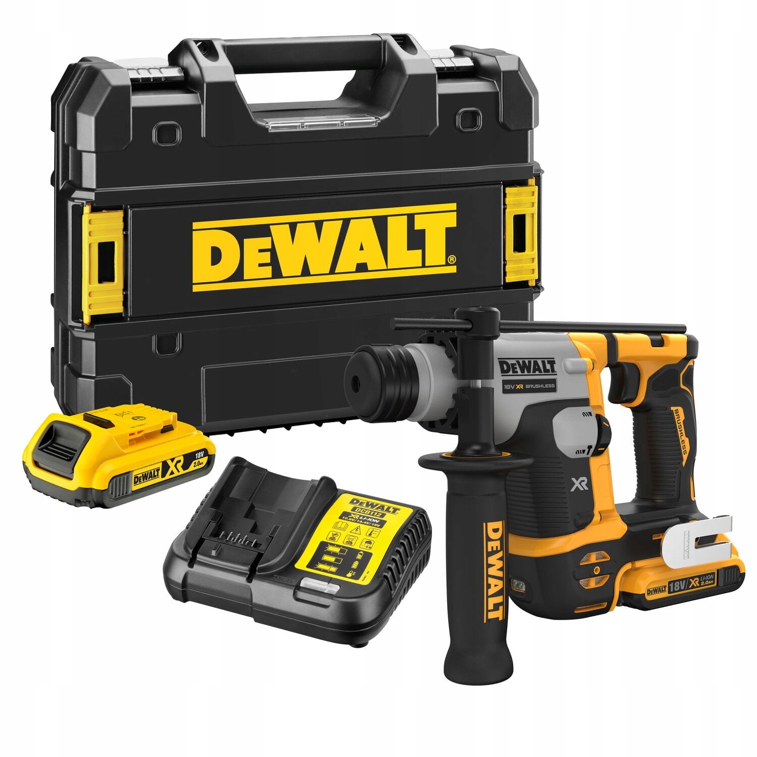 MŁOTOWIERTARKA AKUMULATOROWA DeWALT DCH172D2-QW SDS+ 1,4J 18V 2x2Ah TSTAK | DCH172D2-QW | 5035048735718