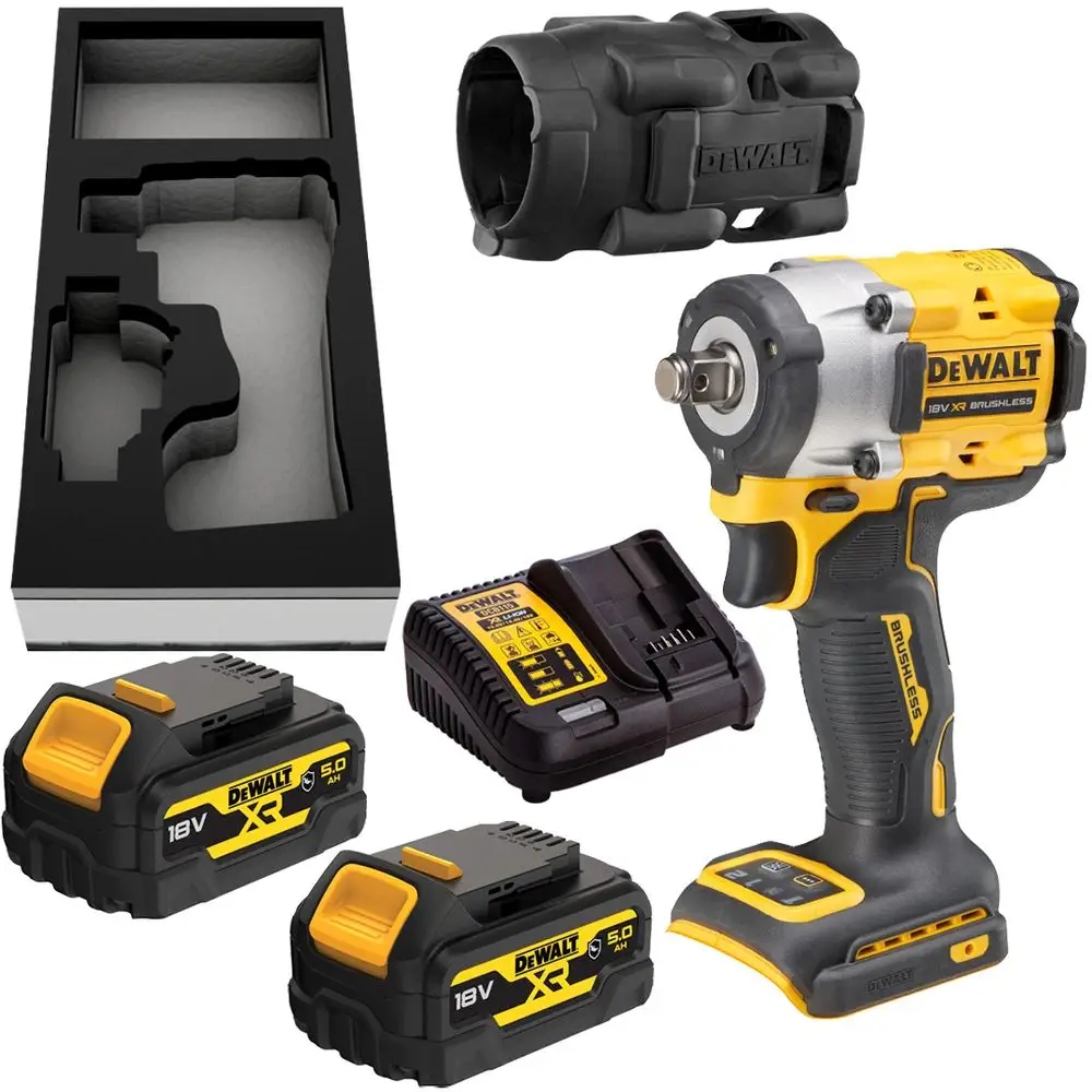 KLUCZ UDAROWY DeWalt DCF921P2G-QW 406 Nm 1/2'' 2 X AKUMULATOR 5,0Ah | DCF921P2G-QW | 5035048743713