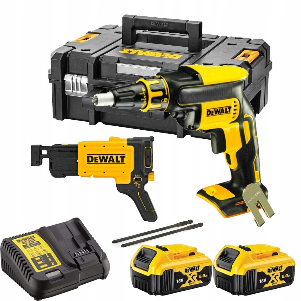 WKRĘTARKA DO PŁYT G/K GIPS KARTONU DEWALT DCF620P2K 18V 2X5,0Ah | DCF620P2K-QW | 5035048548134