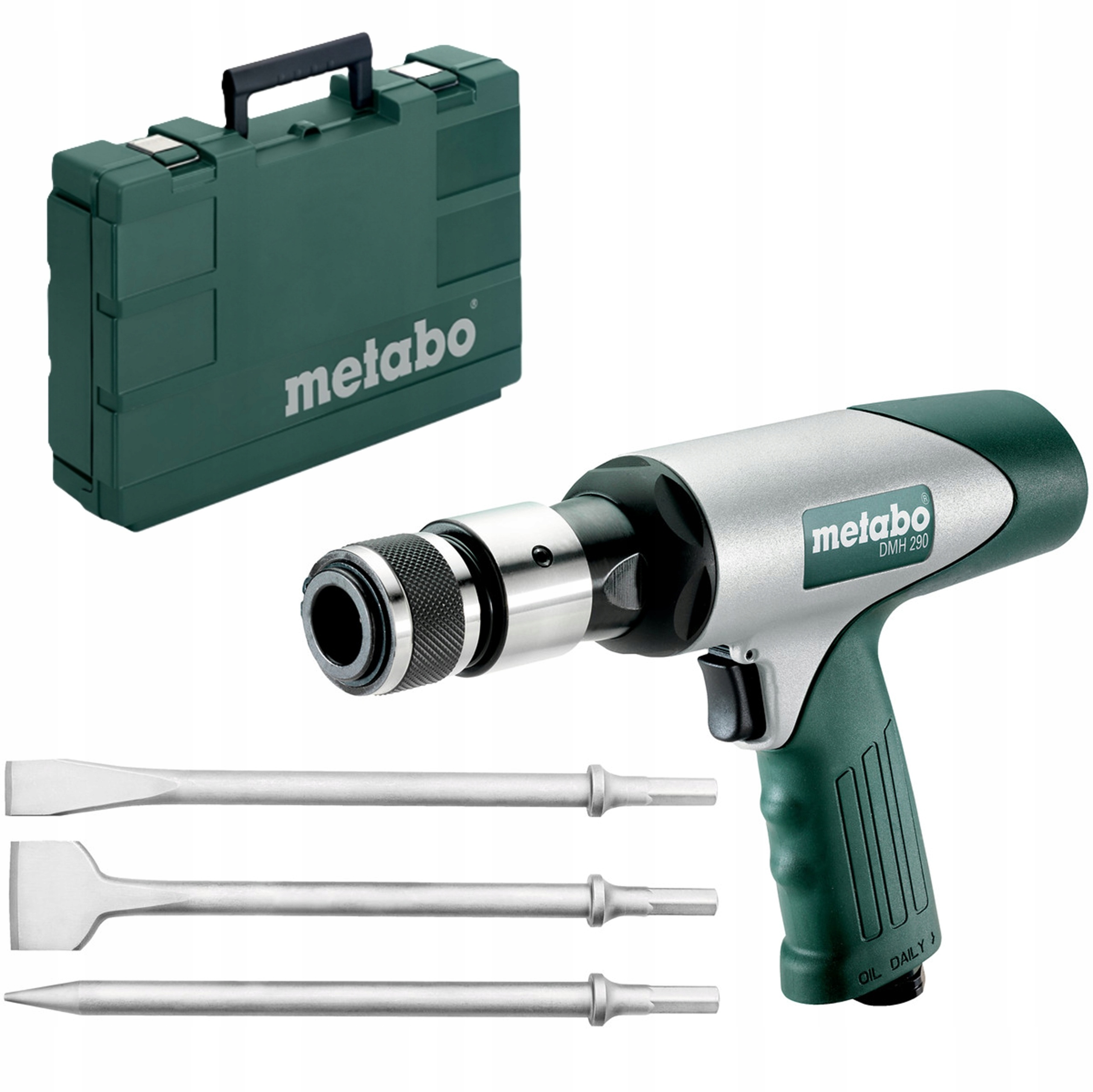 MŁOT MŁOTEK PNEUMATYCZNY KUJĄCY METABO DMH 290 SET | 601561500 | 4007430245878
