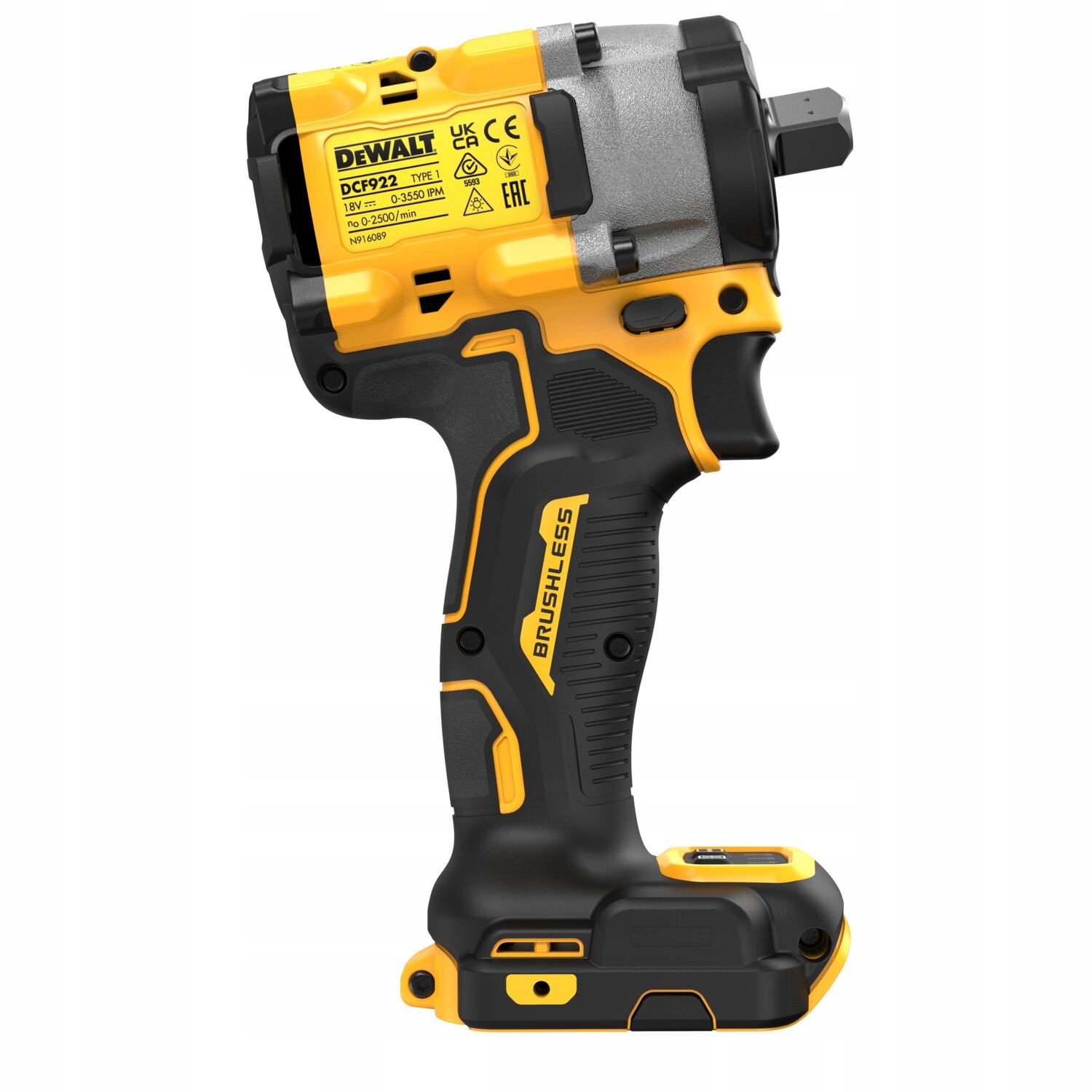 KLUCZ UDAROWY DEWALT DCF922P2T 1/2" 18V 406Nm 2x AKUMULATOR 5,0Ah TSTAK | DCF922P2T-QW | 5035048743836