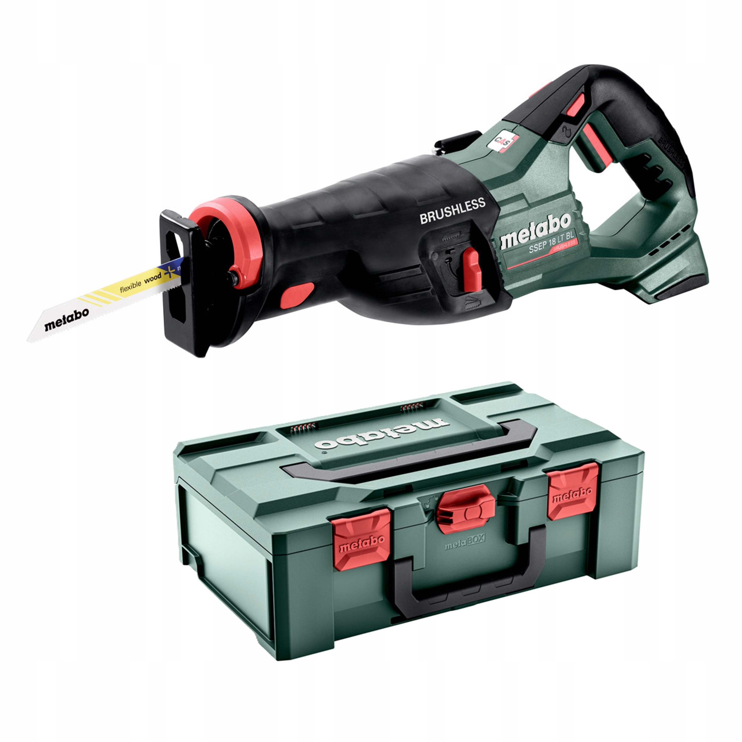 PIŁA SZABLASTA AKUMULATOROWA METABO SSEP 18 LT BL 18V + WALIZKA | 601617840 | 4061792254497