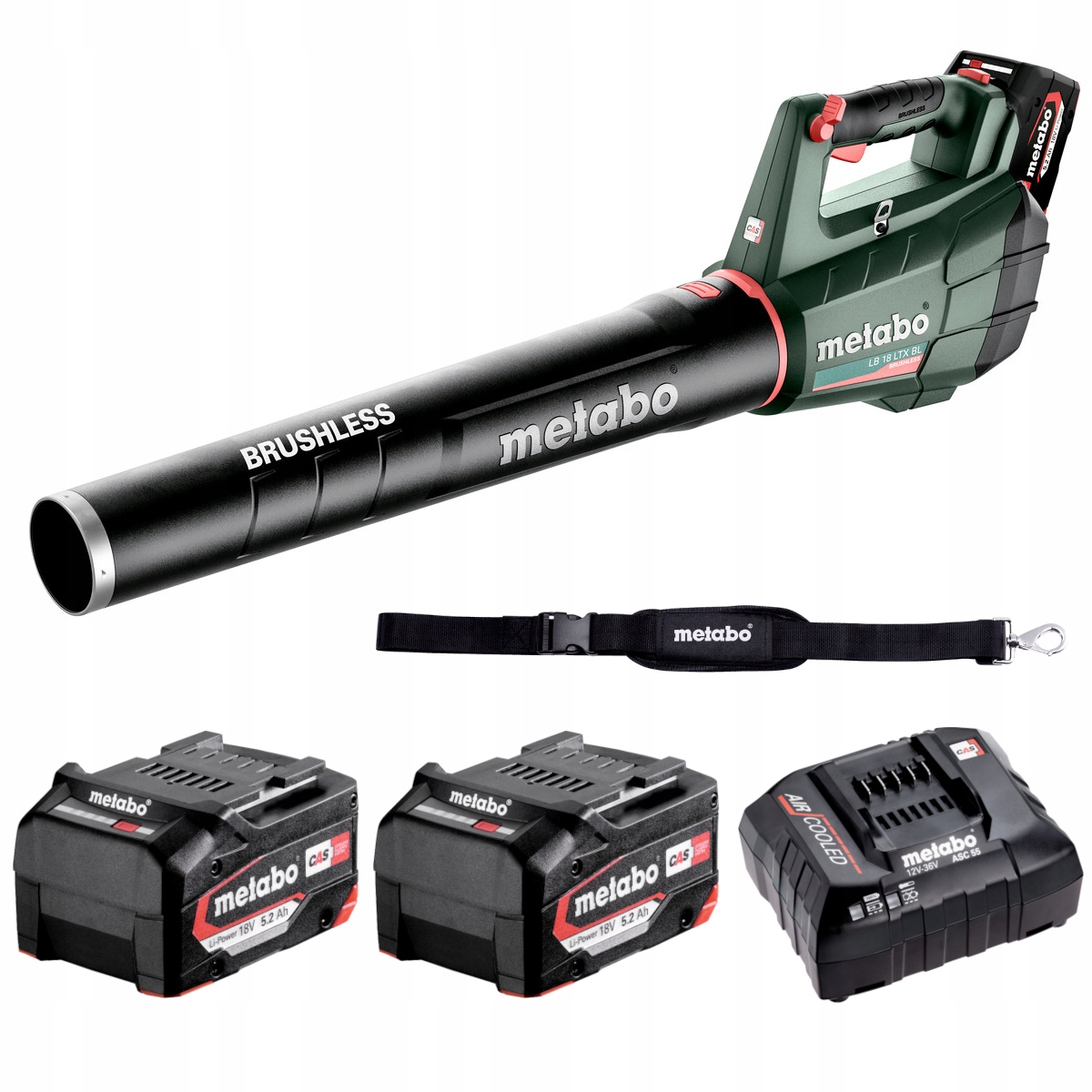 DMUCHAWA AKUMULATOROWA METABO LB 18 LTX BL 18V 2x AKUMULATOR 5.2Ah | 601607650 | 4061792201767