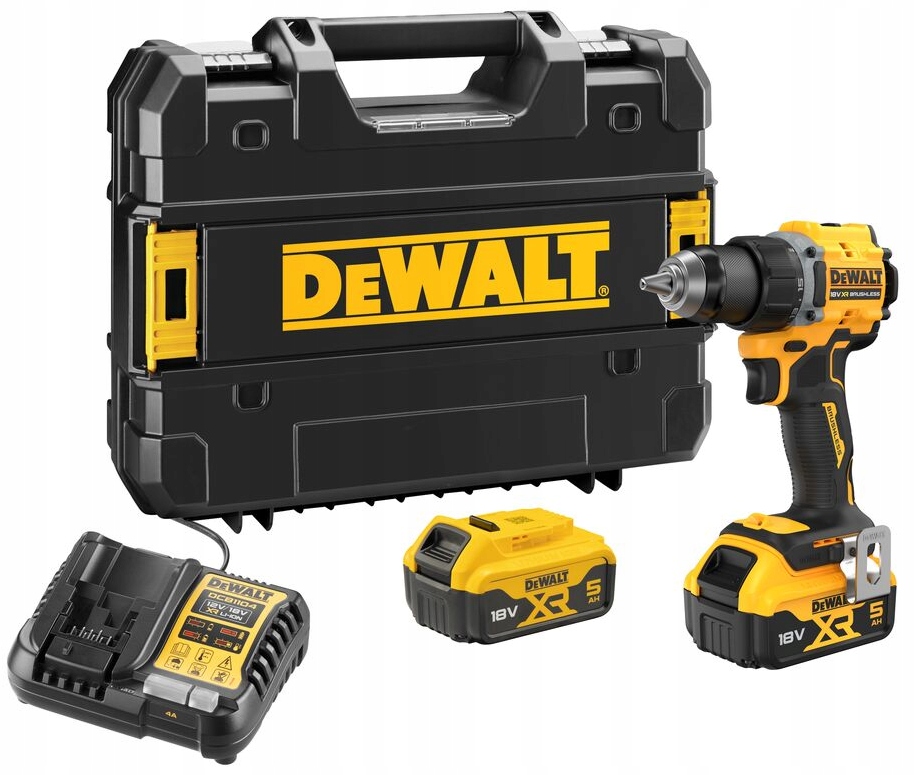 WIERTARKO-WKRĘTARKA DEWALT DCD794P2T-QW 18V 2x5,0Ah BL TSTAK 74Nm KRÓTKA! | DCD794P2T-QW | 5054905325091