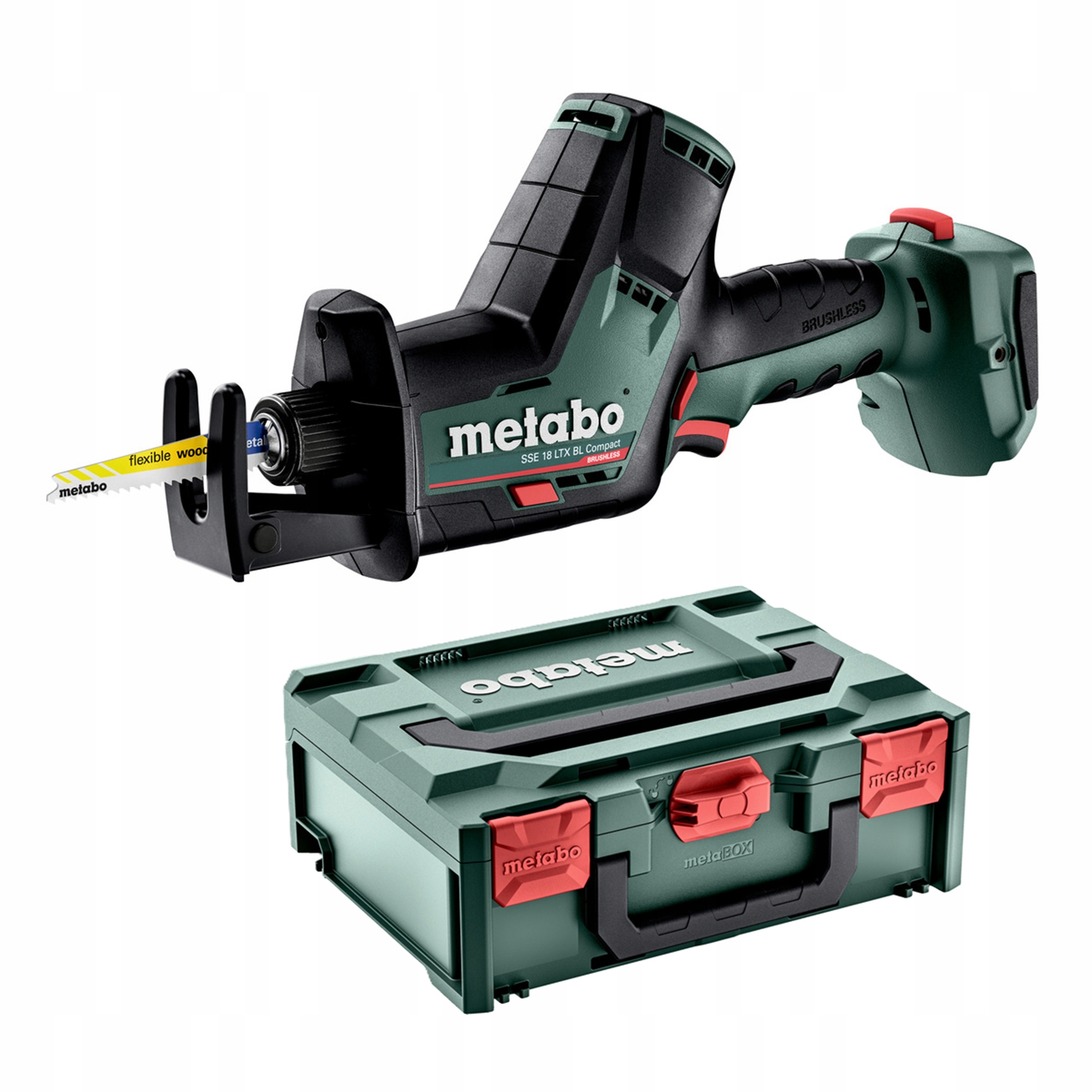 PIŁA SZABLASTA AKUMULATOROWA METABO SSE 18 LTX BL COMPACT 18V + WALIZKA | 602366840 | 4061792181298