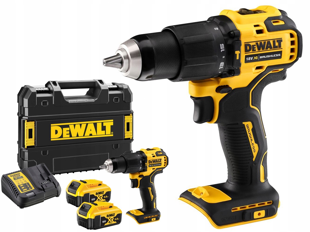 WIERTARKO-WKRĘTARKA UDAROWA DEWALT DCD709P2T 18V 65Nm 2x5,0Ah | DCD709P2T-QW | 5035048737187