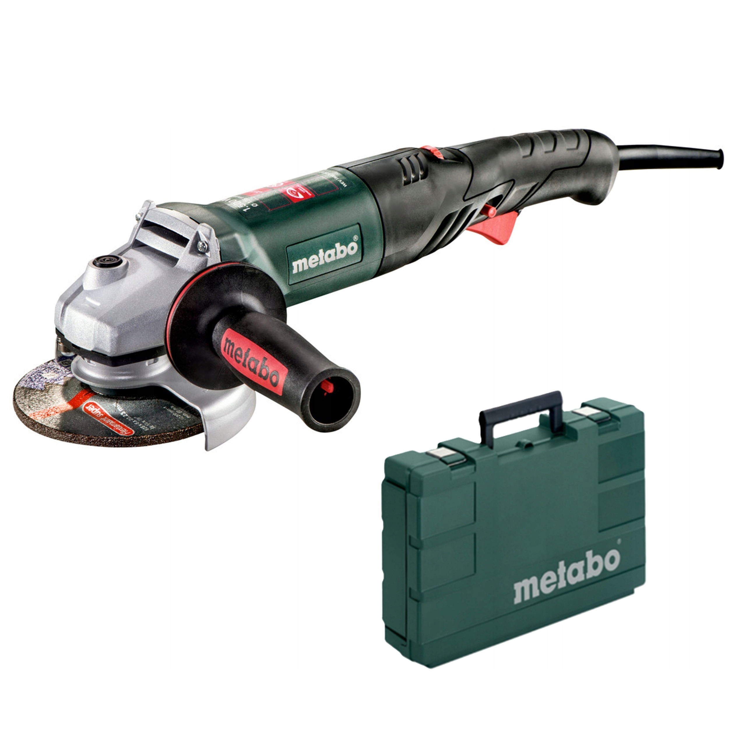SZLIFIERKA KĄTOWA METABO WEV 1500-125 QUICK RT 125mm 1500W REGULACJA OBR | 601243500 | 4007430297402