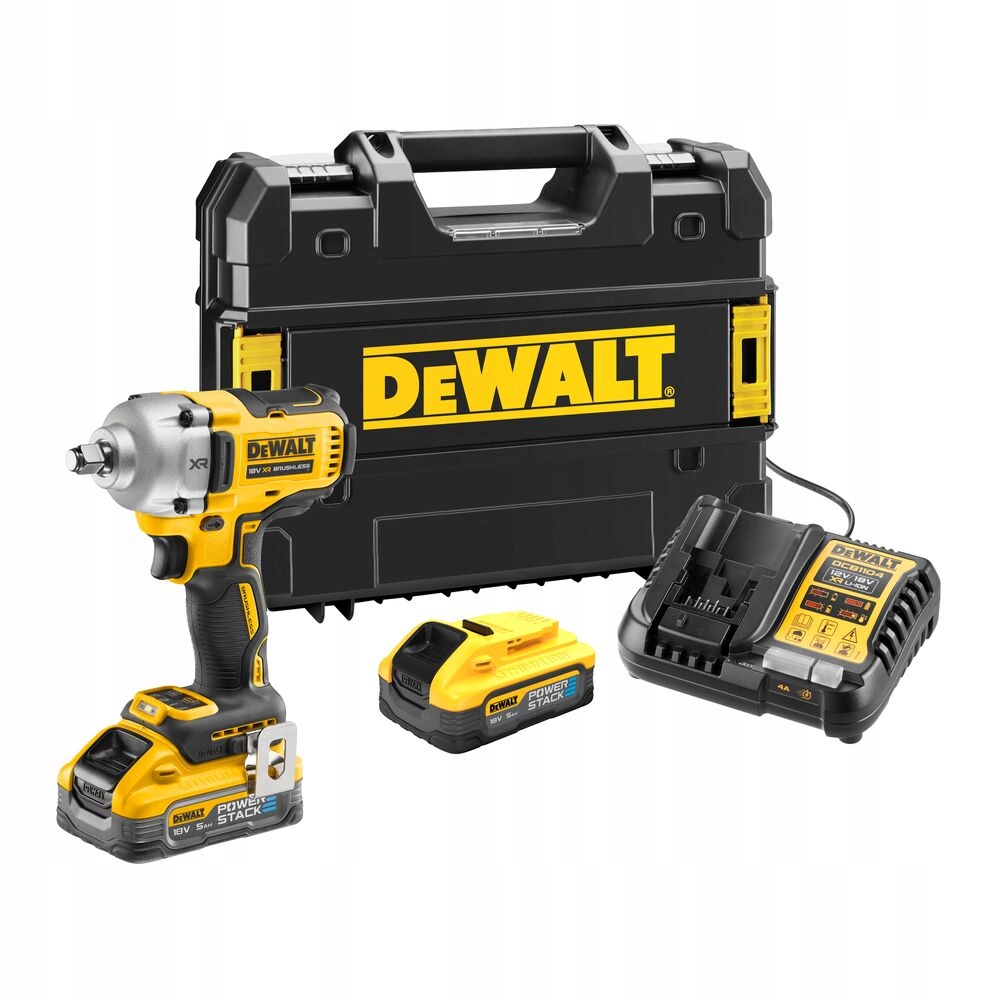 Klucz udarowy DeWalt DCF891H2T 1/2" 18V 812Nm 2x5.0Ah POWERSTACK TSTAK | DCF891H2T-QW | 5035048806388