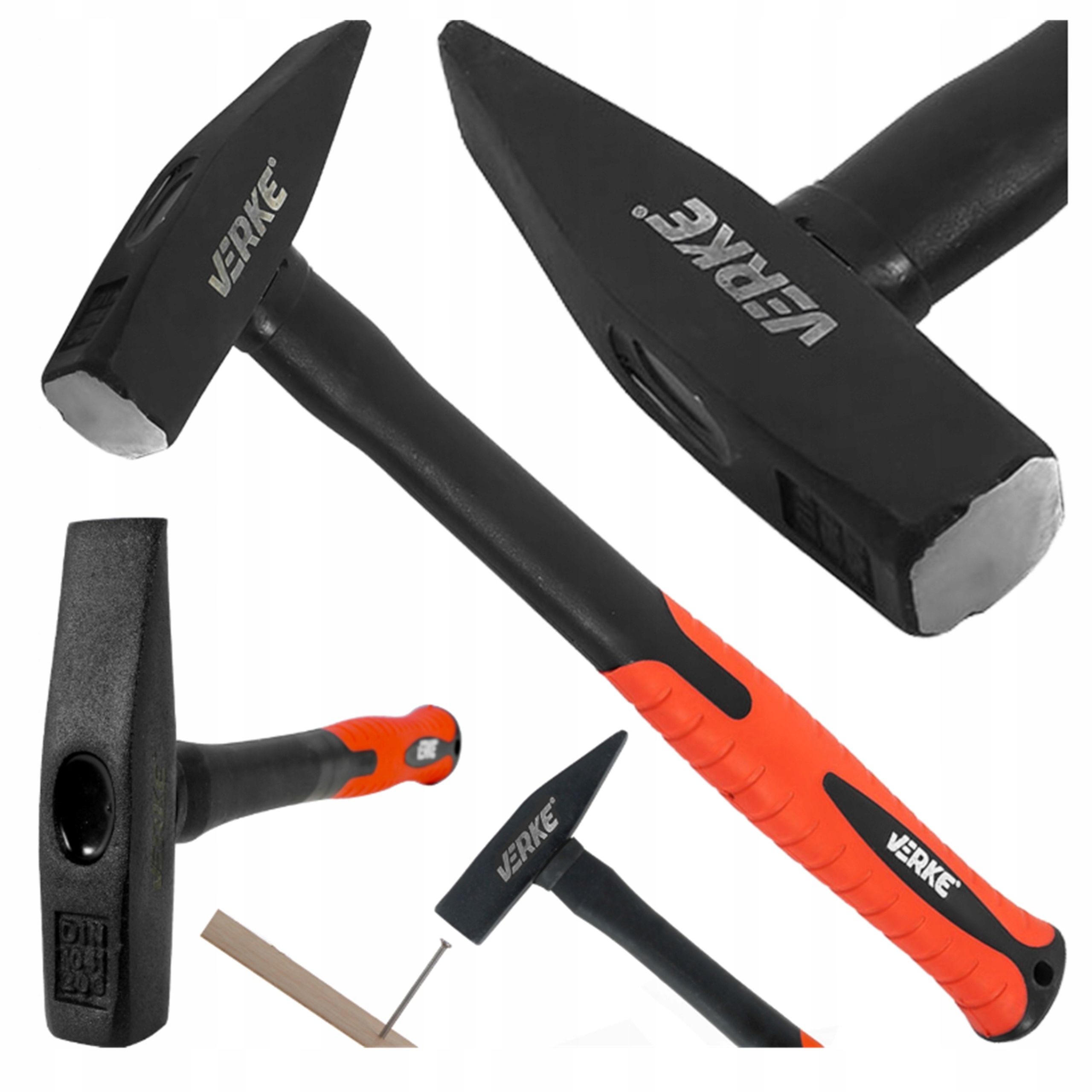 MŁOTEK ŚLUSARSKI STALOWY WŁÓKNO SZKLANE FIBERGLASS 300G ODPORNY MOCNY !! | V86541 | 5908224748614