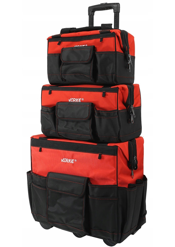 3x TORBA NARZĘDZIOWA MONTERSKA WARSZTATOWA ORGANIZER NA NARZĘDZIA Z KOŁAMI | V33010+V33011+V33012 | 590467357584959046735758565904673575863