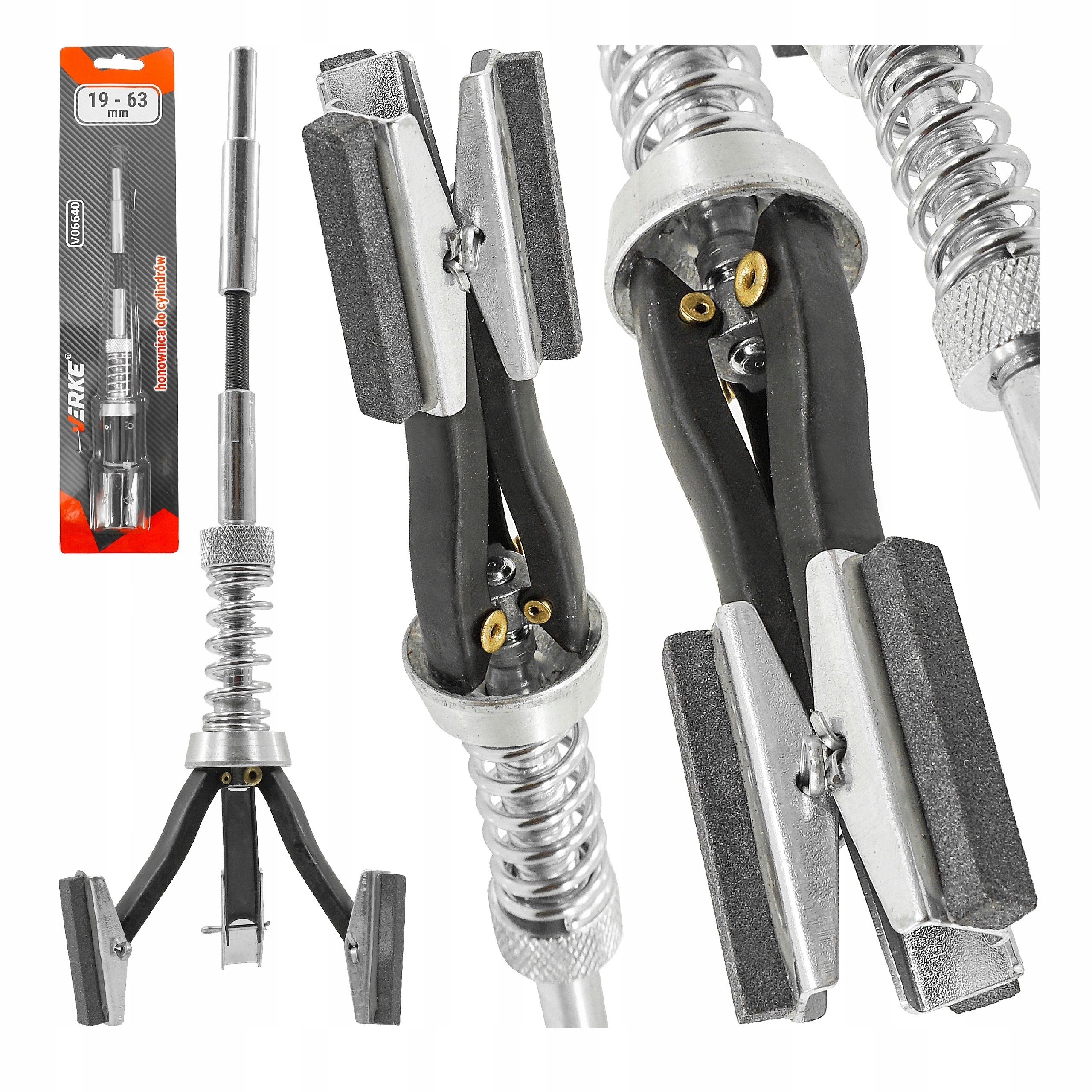 HONOWNICA DO SZLIFOWANIA HONOWANIA CYLINDRÓW PRZYRZĄD 19-63 MM KAMIENIE | V06640 | 5904673574132