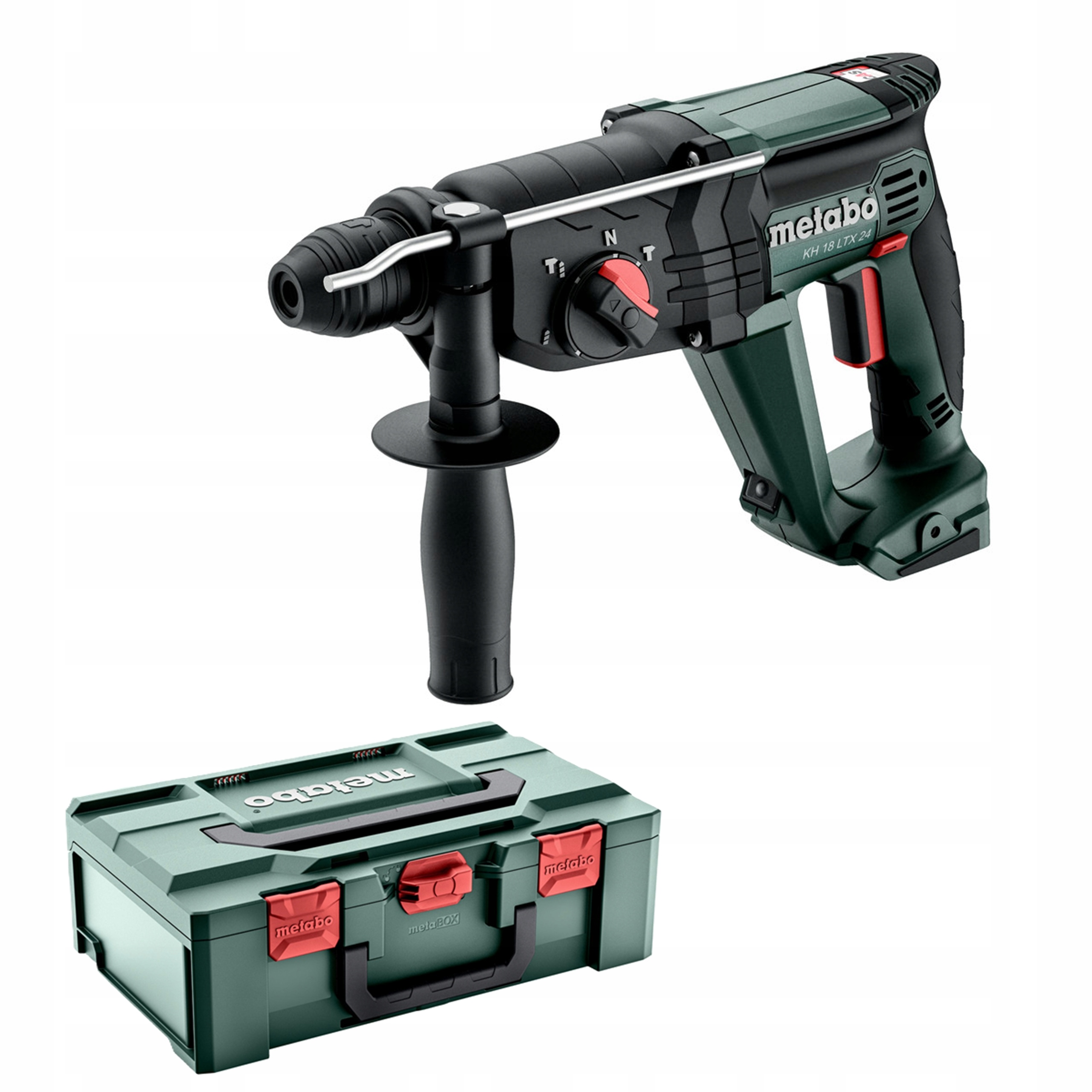 MŁOTOWIERTARKA AKUMULATOROWA SDS-PLUS METABO KH 18 LTX 24 18V + WALIZKA | 601712840 | 4061792218239