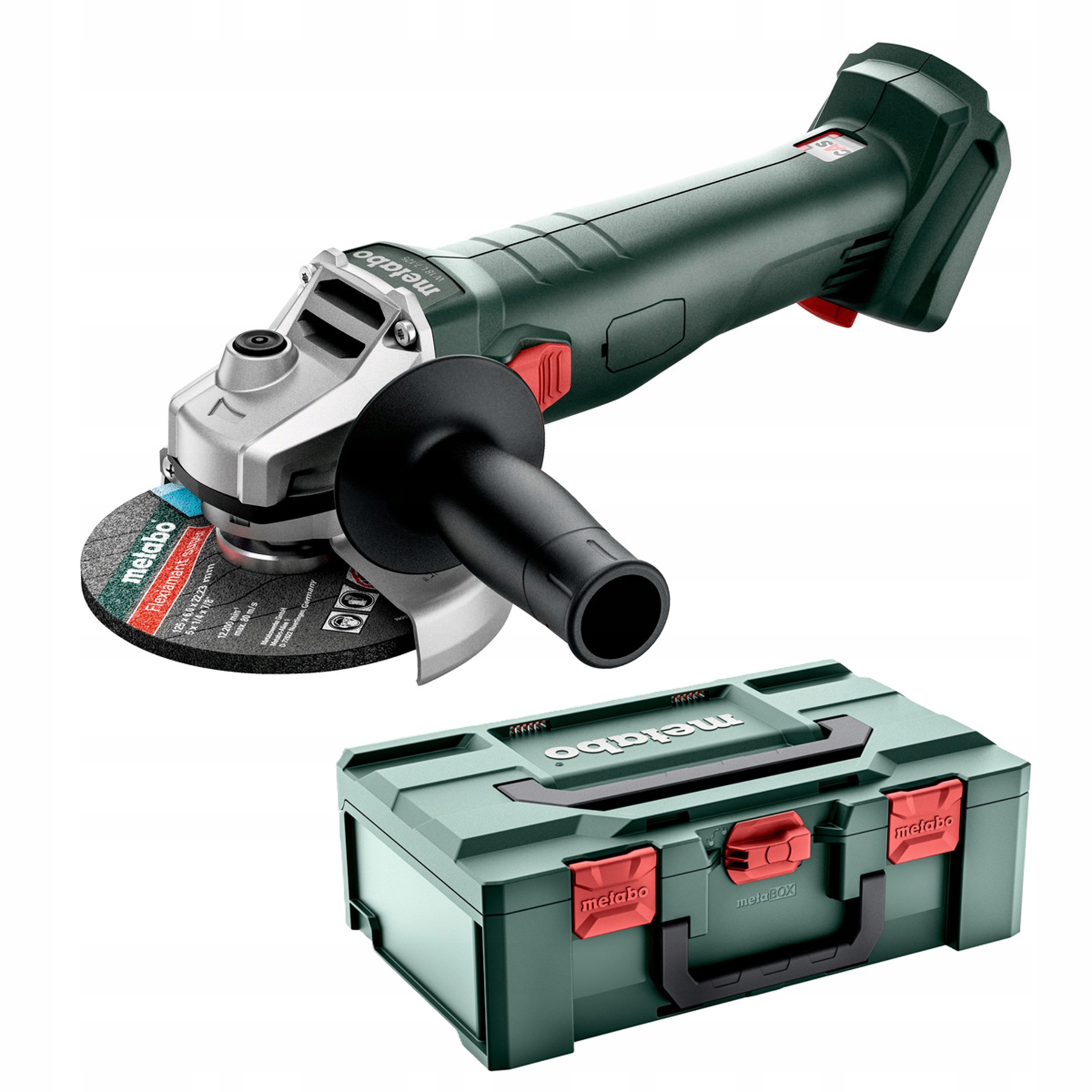 SZLIFIERKA KĄTOWA AKUMULATOROWA METABO W 18 7-125 18V 125mm + WALIZKA | 602371840 | 4061792231108