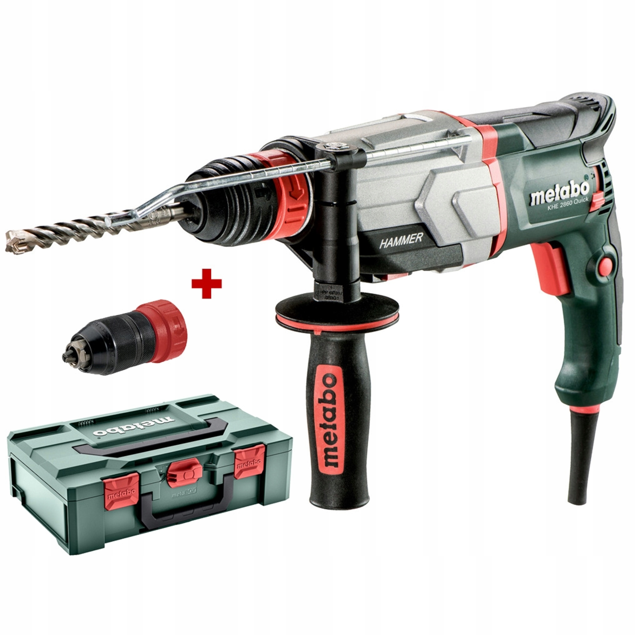 Młotowiertarka Metabo KHE 2860 Quick 880W SDS-Plus, 3.2 J | 600878500 | 4007430306609