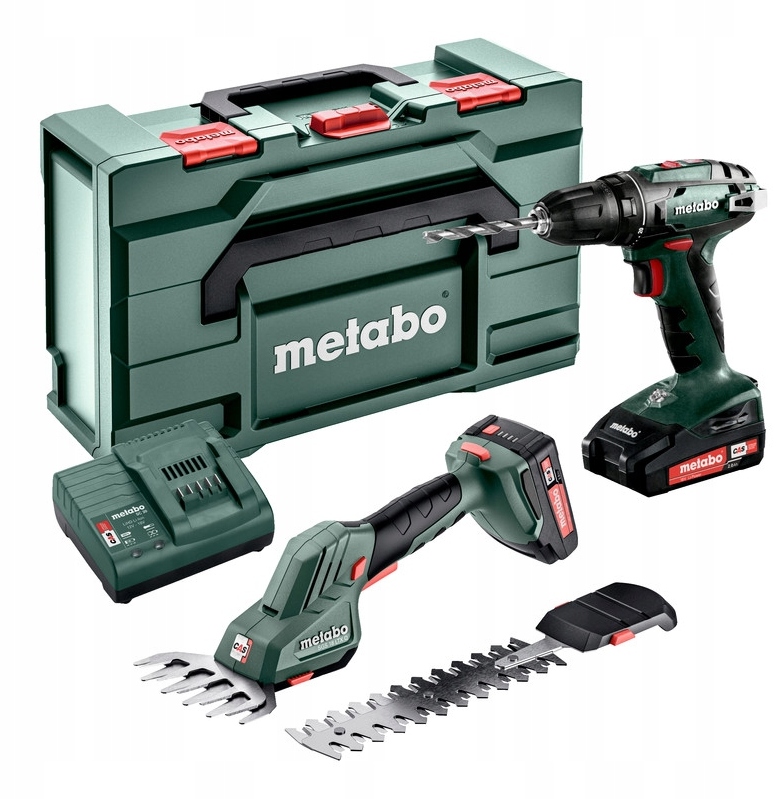 ZESTAW COMBO METABO WKRĘTARKA BS 18 NOŻYCE DO KRZEWÓW I TRAWY SGS 18 LTX Q | 685186000 | 4061792201682