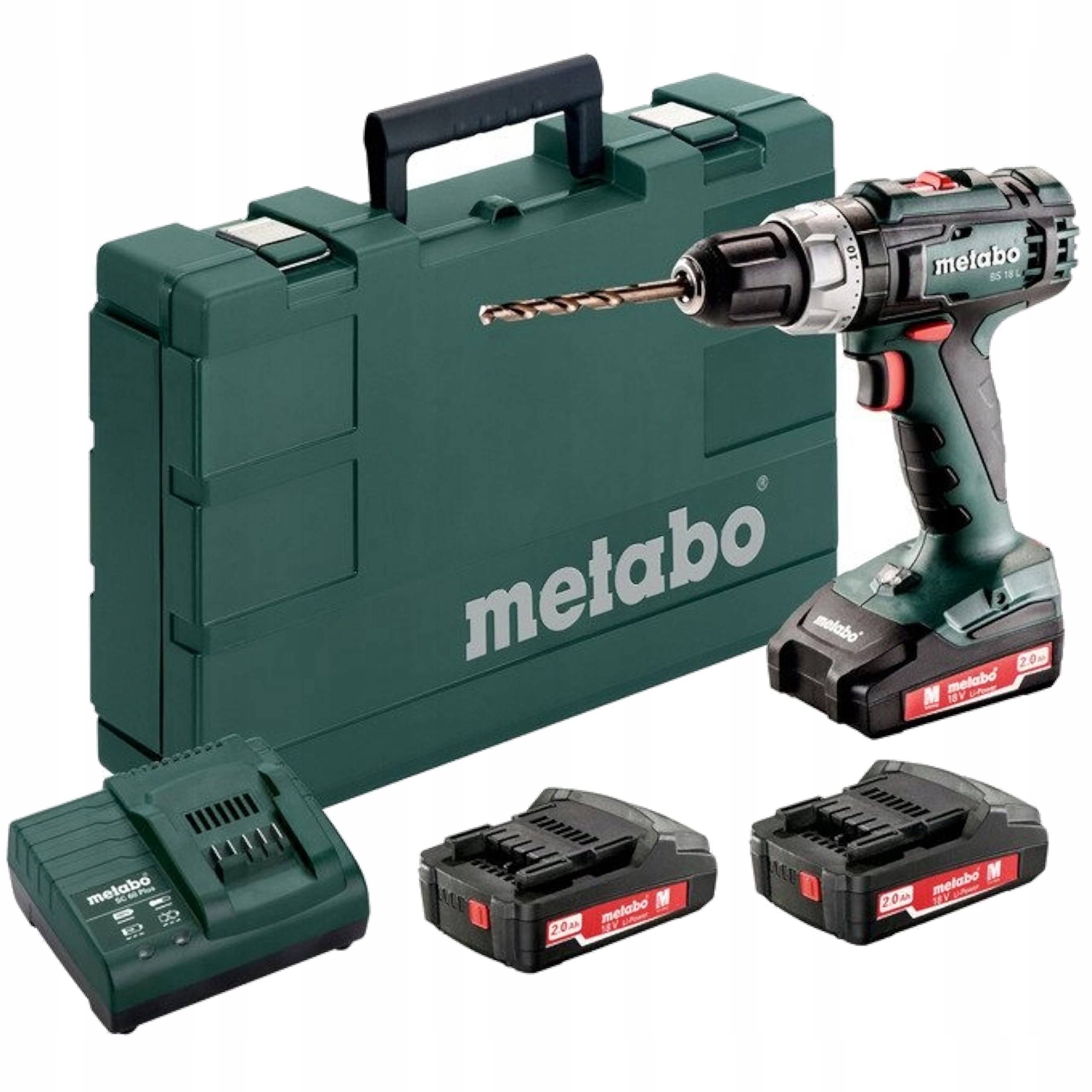 WIERTARKO-WKRĘTARKA METABO BS 18 L 50/25Nm 3x2,0Ah 18V | 602321540 | 4007430327383