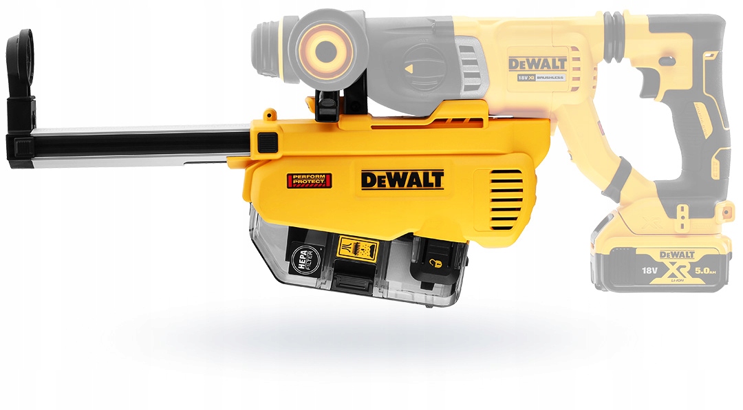 PRZYSTAWKA DO ODSYSANIA PYŁU DEWALT DWH205DH 18V DO MŁOTOWIERTARKI DCH263 | DWH205DH-XJ | 5035048709115