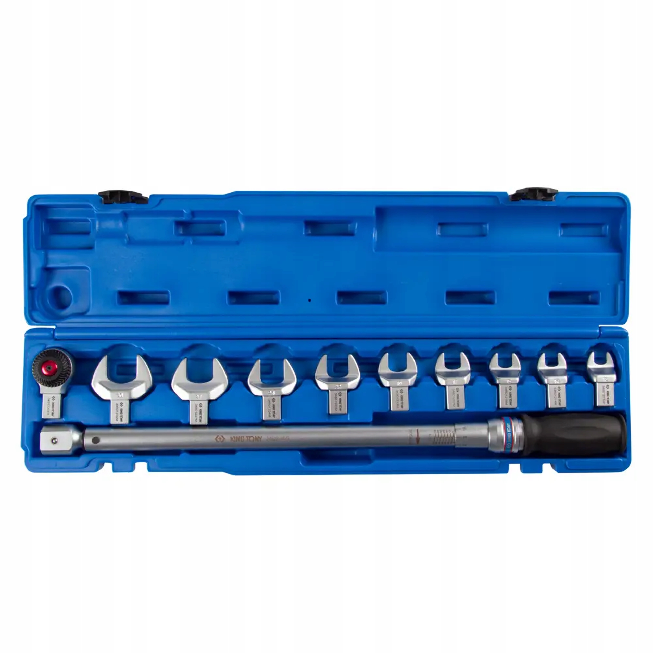 KLUCZ DYNAMOMETRYCZNY PŁASKI KING-TONY 60-340Nm Grzechotka 1/2" + 13-30MM | 345203D11MR | 4712755604032