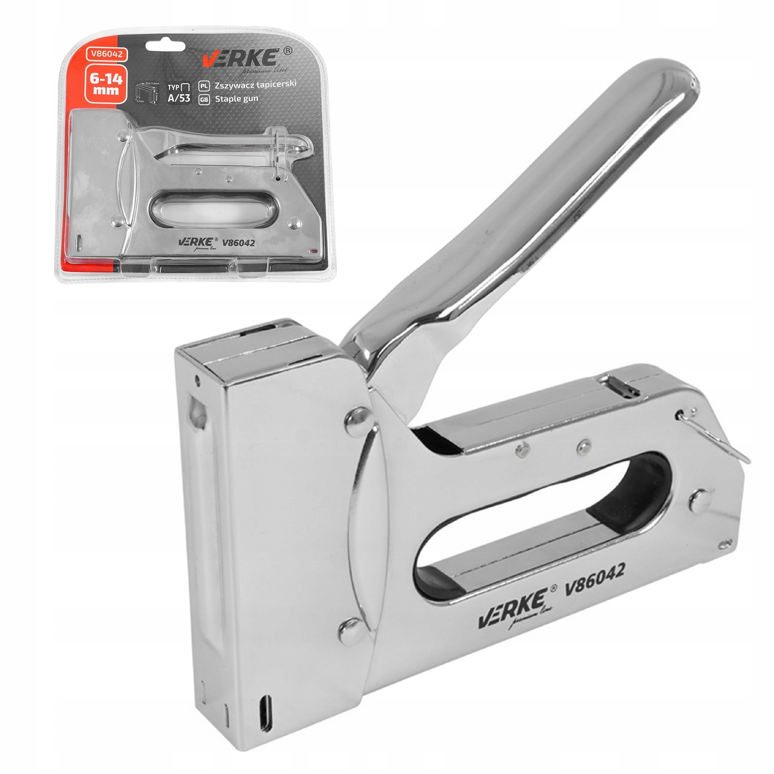 MOCNY ZSZYWACZ TAPICERSKI RĘCZNY TAKER METALOWY DO ZSZYWEK SOLIDNY | V86042 | 5908224744241